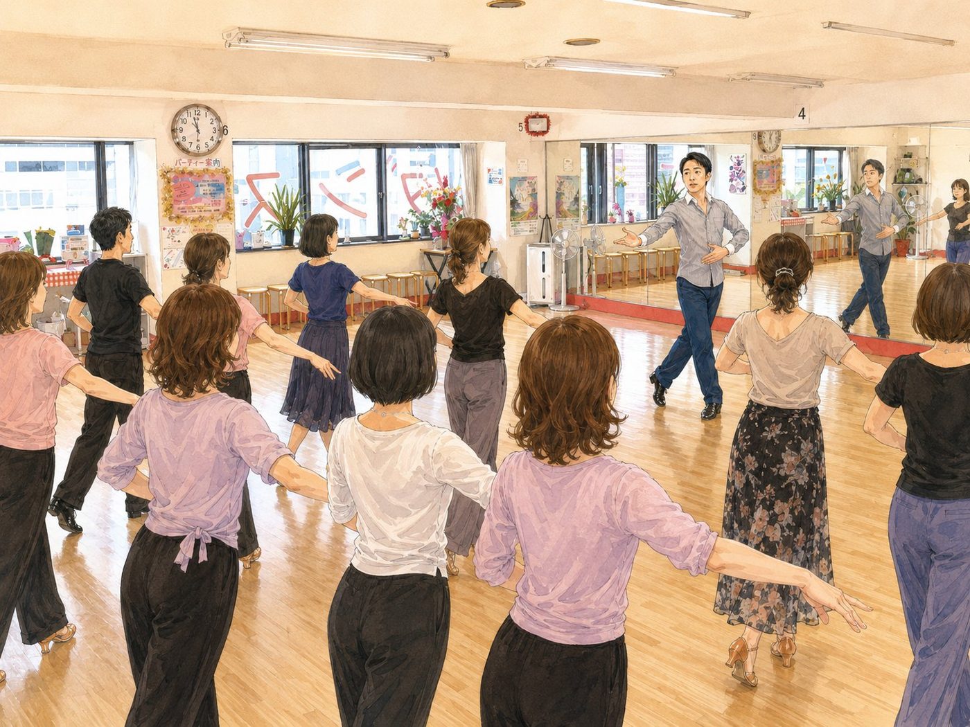 Group lesson illustration